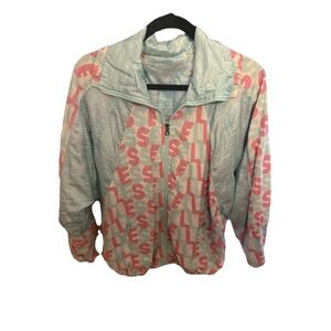 Vintage Ellesse Reversible Winderbreaker Jacket Women's M/80s/90s Logo Print‎